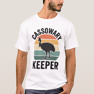 Cassowary Keeper grappige Retro vogelliefhebber T-shirt