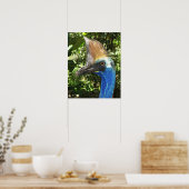 Cassowary Portrait Poster (Keuken)