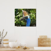 Cassowary Portrait Poster (Keuken)