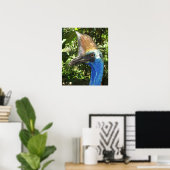 Cassowary Portret Poster (Thuiskantoor)