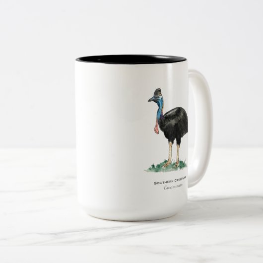 Cassowary Two-Tone Coffee Mok (Voorkant rechts)