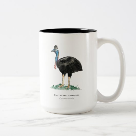 Cassowary Two-Tone Coffee Mok (Rechts)