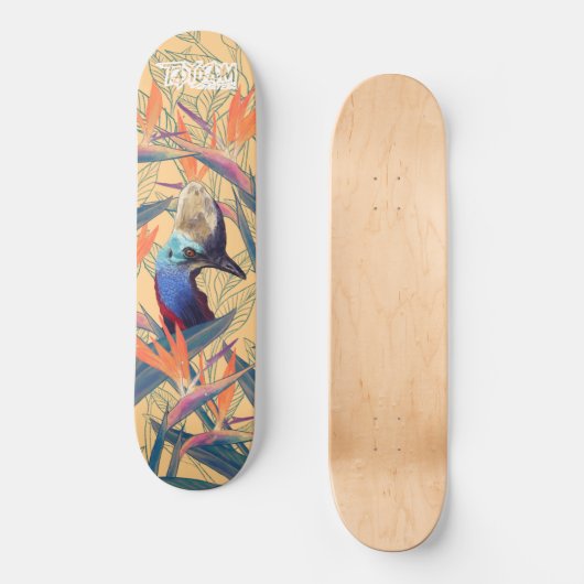 Cassowary van het Paradijs Persoonlijk Skateboard (Voorkant)
