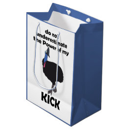 Cassowary Vogel Trapkracht Grappige Quote Medium Cadeauzakje