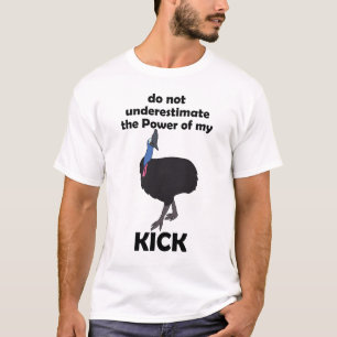 Cassowary Vogel Trapkracht Grappige Quote T-shirt