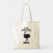 Cassowary Vogel Trapkracht Grappige Quote Tote Bag (Achterkant)