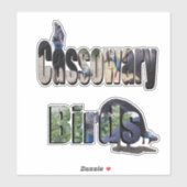 Cassowary Vogels Is De Naam, Sticker (Vel)