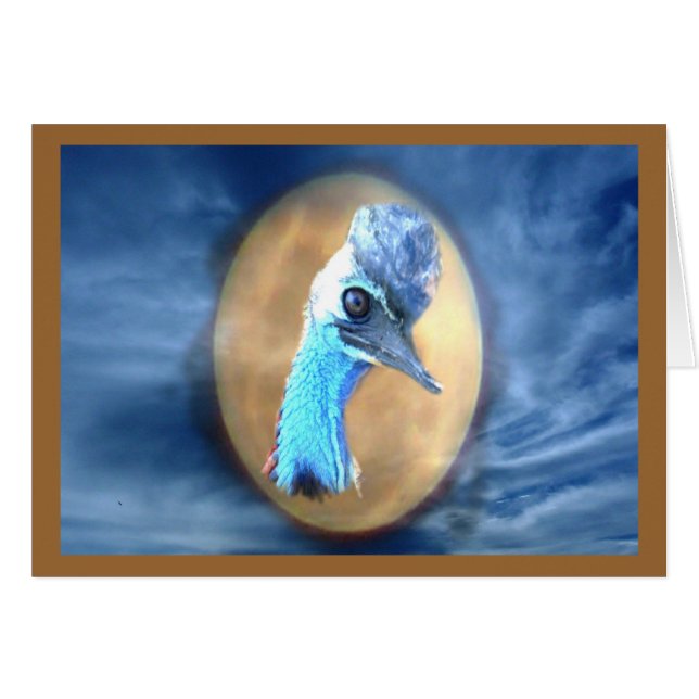 Cassowary Wildlife Card (Voorkant Horizontaal)