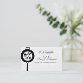 Cast Iron Chef Culinaire Catering Cook Visitekaartje (Staand voorkant)