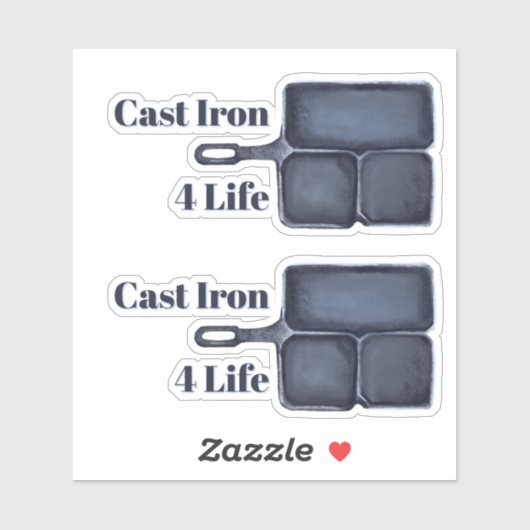 Cast Iron for Life Sticker (Vel)