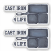 Cast Iron for Life Sticker (Voorkant)