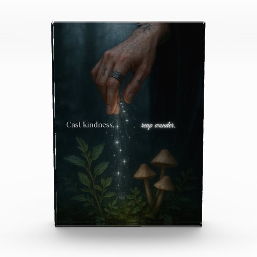 Cast Kindness Reap Wonder Uplifting Motivational Fotoblokken (Voorkant)