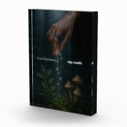 Cast Kindness Reap Wonder Uplifting Motivational Fotoblokken (Rechts)