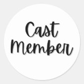 Cast Member sticker (Voorkant)