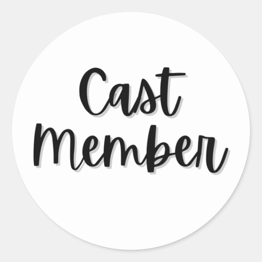 Cast Member sticker (Voorkant)