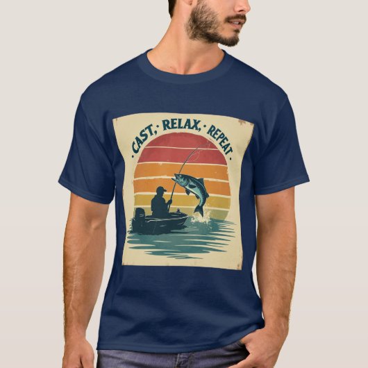 Cast Relax Herhaal – Gevist T-shirt (Voorkant)