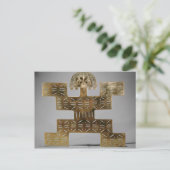 Cast Tumbaga pectoris uit Huaca del Dragon Briefkaart (Staand voorkant)