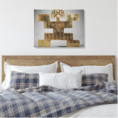 Cast Tumbaga pectoris uit Huaca del Dragon Canvas Afdruk (Insitu (Slaapkamer))