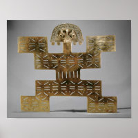 Cast Tumbaga pectoris uit Huaca del Dragon