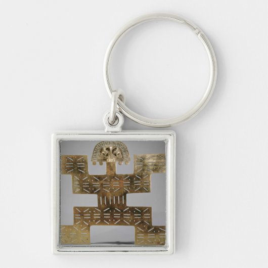 Cast Tumbaga pectoris uit Huaca del Dragon Sleutelhanger (Voorkant)