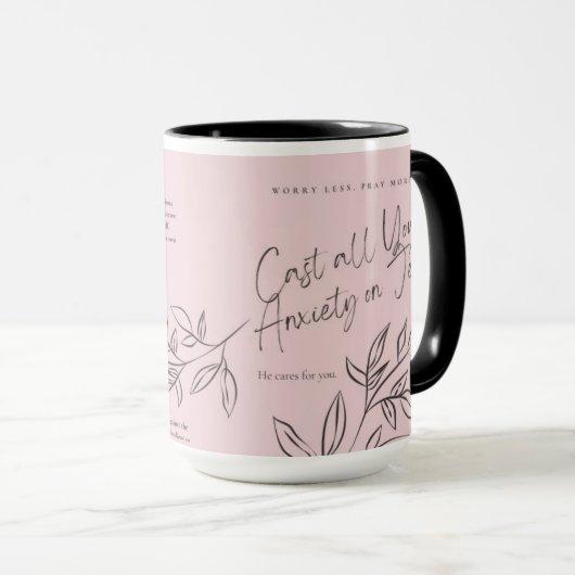 Cast Your Cares Mok (Voorkant rechts)