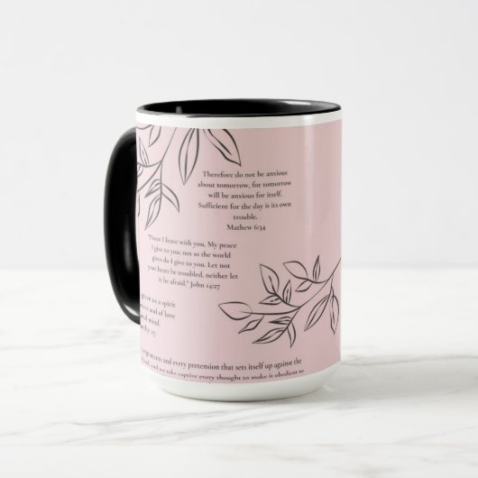 Cast Your Cares Mok (Voorkant links)