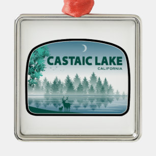 Castaic Lake California Herten Metalen Ornament