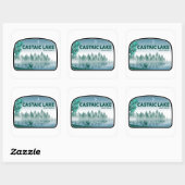Castaic Lake California Herten Vierkante Sticker (Vel)