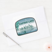 Castaic Lake California Herten Vierkante Sticker (Envelop)