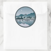 Castaic Lake Californië Reflectie Ronde Sticker (Tas)