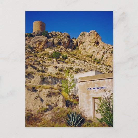 Castalla Castle Briefkaart (Voorkant)