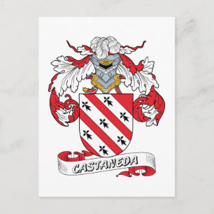 Castaneda Family Crest Briefkaart