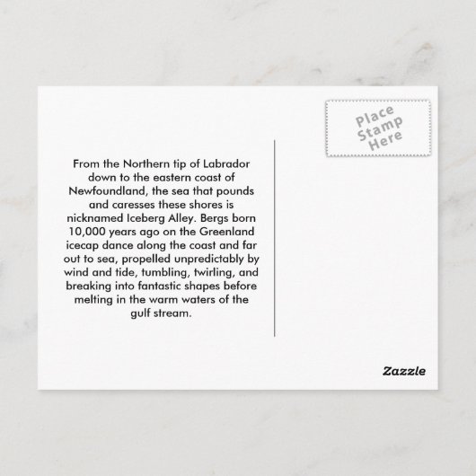 Castaway Briefkaart (Achterkant)