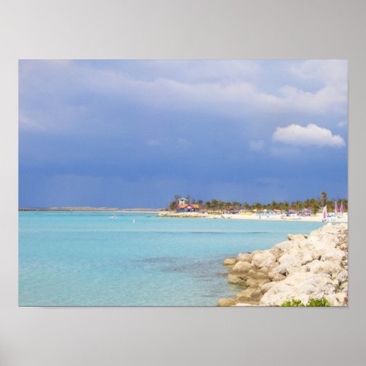 Castaway Cay Beach Poster (Voorkant)