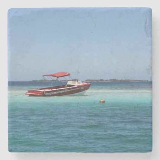 Castaway Daydream - Tahiiti Stenen Onderzetter (Voorkant)