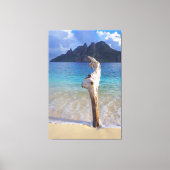 CASTAWAY HOUT 40x60 Canvas Afdruk (Voorkant)