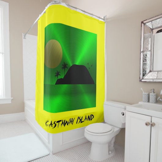 Castaway Island Douchegordijn (In situ)