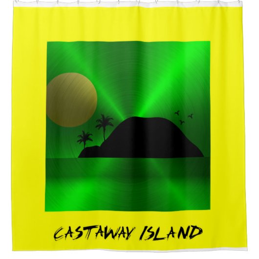 Castaway Island Douchegordijn (Voorkant)
