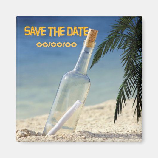 Castaway Party 1 Save-the-Date Magneet (Voorkant)