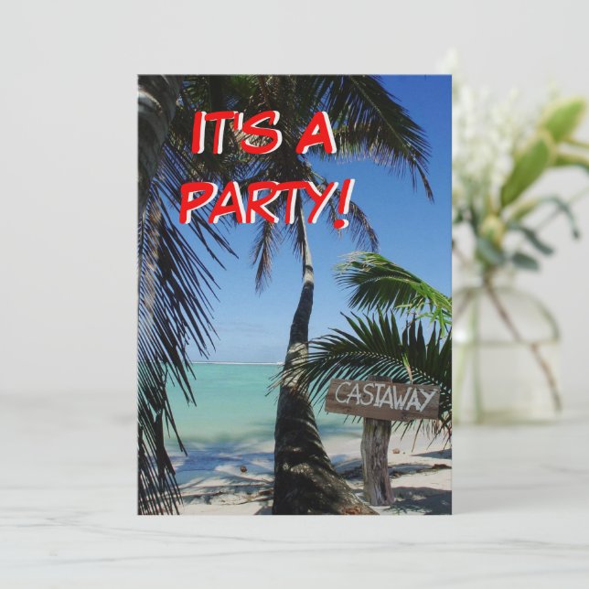 Castaway Party 2 Kaart (Staand voorkant)