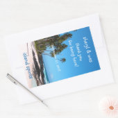 Castaway Wine Sjabloon flesetiket Rechthoekige Sticker (Envelop)