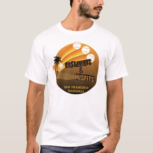 Castaways & Misfits Baseball-Shirt T-shirt (Voorkant)
