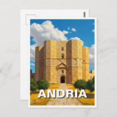 Castel del Monte Andria Italië Reizen Briefkaart (Voorkant / Achterkant)