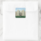 Castel del Monte Vierkante Sticker (Tas)