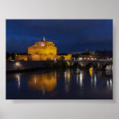Castel Sant Angelo by night Poster (Voorkant)