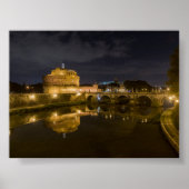 Castel Sant Angelo by night Poster (Voorkant)