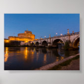 Castel Sant Angelo by night Poster (Voorkant)