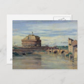 Castel Sant' Angelo en de Tiber, Rome Briefkaart (Voorkant / Achterkant)