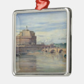 Castel Sant' Angelo en de Tiber, Rome Metalen Ornament (Links)