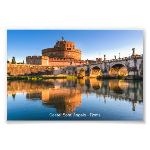Castel Sant' Angelo in Rome Foto Afdruk